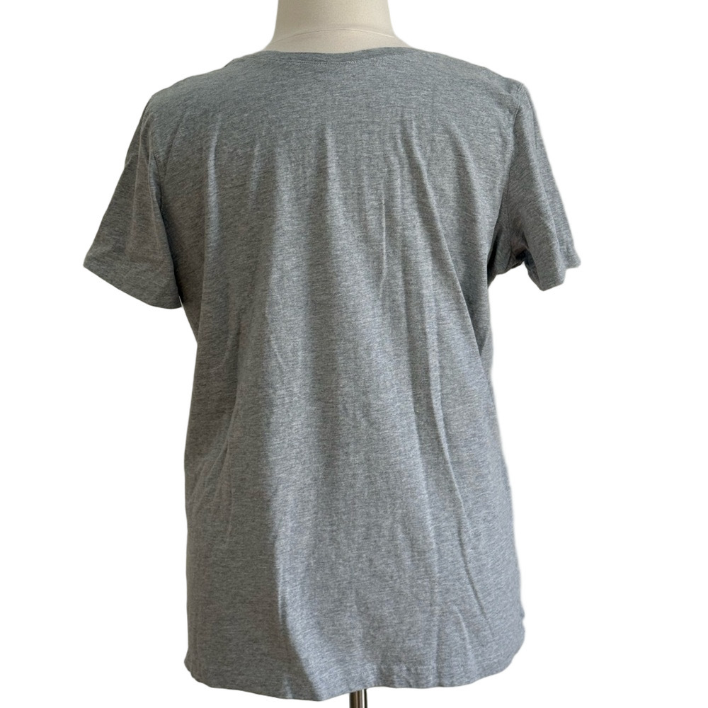 All-American Classic Gray V-Neck Women's Tee size 1x - Picture 3 of 6